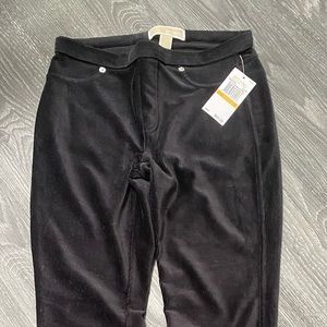 New Black Michael Kors Corduroy Leggings